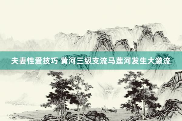 夫妻性爱技巧 黄河三级支流马莲河发生大激流