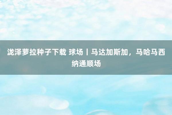 泷泽萝拉种子下载 球场丨马达加斯加，马哈马西纳通顺场
